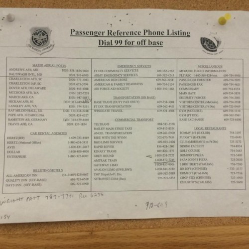 Contact info from McGuire