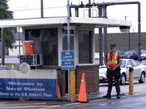 Norfolk Naval Station gate