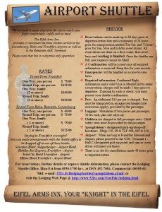 Spangdahlem Shuttle Service