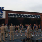 070827-N-1082Z-001 VIRGINIA BEACH, Va. (Aug. 27, 2007) - Chief petty officer selectees stationed on board Naval Air Station Oceana file into the Oceana Navy Exchange (NEX). The NEX offered the selectees a chance to shop for their new uniform items before the store was open to the public. U.S. Navy photo by Mass Communication Specialist 2nd Class Jason R. Zalasky (RELEASED)